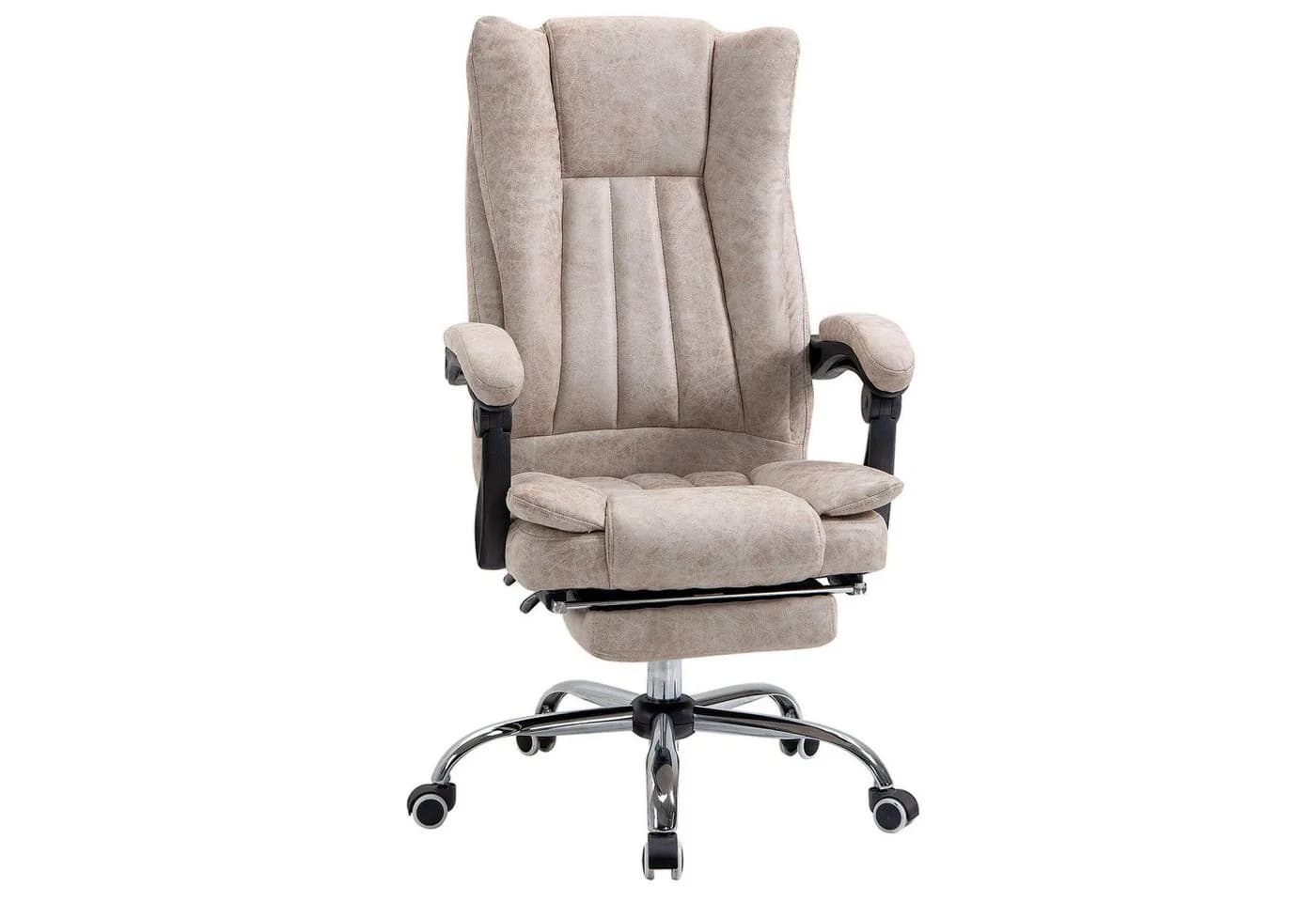 Vinsetto Schreibtischstuhl Bürosessel Beige/Schwarz