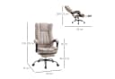 Vinsetto Schreibtischstuhl Bürosessel Beige/Schwarz Bild 5