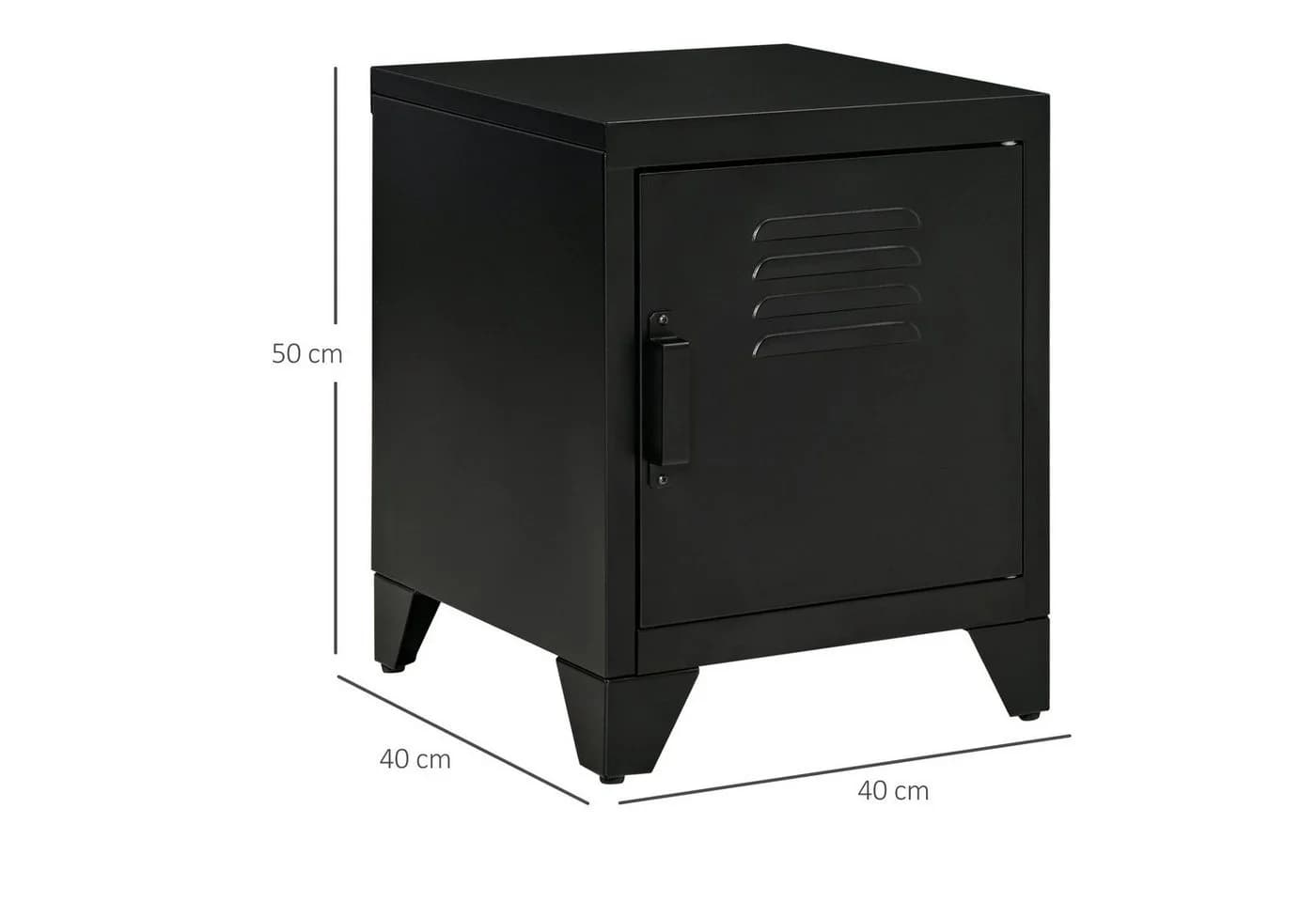 HOMCOM Nachttisch mit industriellem Design und Metallkonstruktion - Bild 5