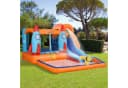 Outsunny Hüpfburg Aufblasbar mit Rutsche und Pool Bunt Bild 2