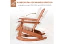 Outsunny Adirondack Schaukelstuhl Natur Holz Gartenstuhl Bild 4