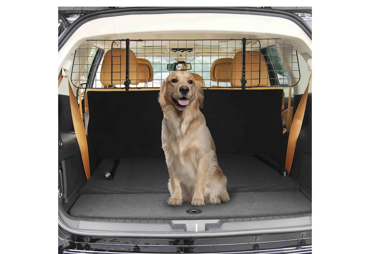 PawHut Verstellbares Hundegitter Schwarz Metall - Bild 2