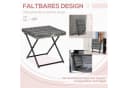 Outsunny Klapptisch Grau Polyrattan 40x40x40 cm Bild 4