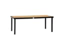 Outsunny Gartentisch 8 Personen Aluminium Kunststoff Natur Schwarz Bild 1