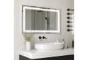 Kleankin LED Badspiegel Silber Touchschalter IP44 Bild 2