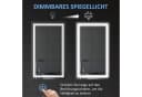 Kleankin LED Badspiegel Silber Touchschalter IP44 Bild 5