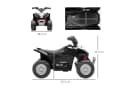 AIYAPLAY Elektro-Kinderquad Schwarz 25 kg Belastbarkeit Bild 3