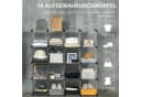 HOMCOM Kommode DIY Regalsystem mit 16 Würfeln Kunststoff Stahl Weiß Bild 4