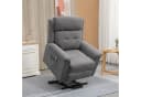 HOMCOM Elektrischer Aufstehsessel Grau Relaxsessel mit Liegefunktion Bild 2