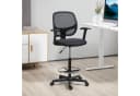 Vinsetto Ergonomischer Bürostuhl Schwarz mit Mesh-Rückenlehne und Fußstütze Bild 2