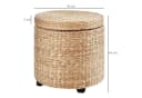 HOMCOM Fußhocker mit Stauraum Modern Bild 5