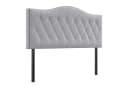 HOMCOM Polsterkopfteil Grau Samt 185x134 cm Bild 2