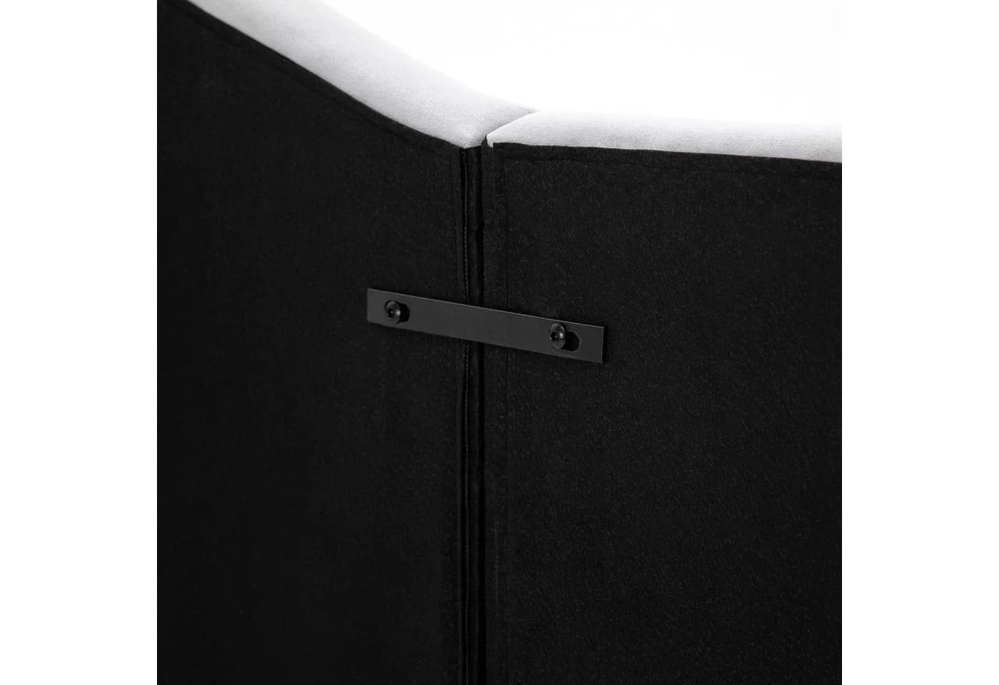 HOMCOM Polsterkopfteil Grau Samt 185x134 cm - Bild 5