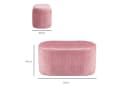HOMCOM Sitzbank Rosa mit Stauraum und Polsterung Bild 3