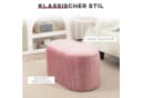 HOMCOM Sitzbank Rosa mit Stauraum und Polsterung Bild 4