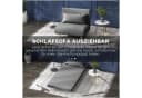 HOMCOM Sessel mit Bettfunktion und verstellbarer Lehne Grau Bild 4
