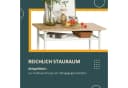 HOMCOM Bartisch Set 3-teilig mit Lagerregal Schwarz Bild 4