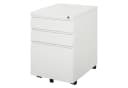 Vinsetto Rollcontainer Büroschrank 3 Schubladen Weiß Bild 1
