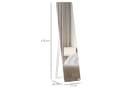 HOMCOM Ankleidespiegel Kiefernholz MDF Glas Bild 3