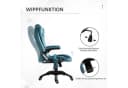 Vinsetto Bürostuhl mit Massage- und Wärmefunktion, Blau Bild 5
