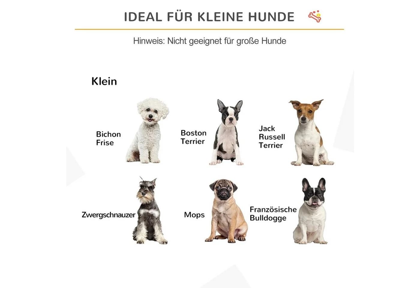 PawHut Hundegitter Faltbar mit Stützfüßen Weiß - Bild 4