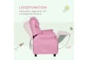 HOMCOM Kindersessel Rosa Verstellbar mit Seitentaschen Bild 5