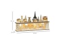 HOMCOM Weihnachtsdorf mit LED-Beleuchtung, Sperrholz, Beige Bild 3