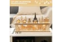 HOMCOM Weihnachtsdorf mit LED-Beleuchtung, Sperrholz, Beige Bild 5