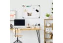 HOMCOM Magnettafel Whiteboard Weiß mit 4 Markern und 10 Magneten Bild 2