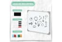 HOMCOM Magnettafel Whiteboard Weiß mit 4 Markern und 10 Magneten Bild 5
