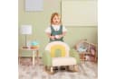HOMCOM Kindersessel Schaukelstuhl Grün Lammfell-Imitat Bild 2