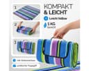 Detex Picknickdecke XXL 200x200 cm Wasserdicht Fleece Bunt Bild 5
