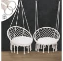 Detex Hängesessel 150kg belastbar weiche Kissen Boho-Design Bild 4