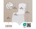Detex Stuhlhussen 6er Set Weiß Stretch-Hussen Hochzeit Stuhlbezug Bild 3