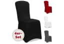 Detex Stuhlhussen 4er Set Stretch OEKO-TEX Schwarz Bild 2