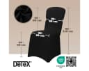 Detex Stuhlhussen 4er Set Stretch OEKO-TEX Schwarz Bild 3