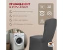Detex Stuhlhussen 6er Set Stretch-Hussen Grau Bild 5