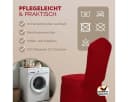 Detex Stuhlhussen 4er Set Stretch Hussen Rot Weihnachten Überzüge Bild 5