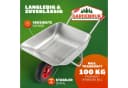 Gardebruk Schubkarre 80L verzinkt mit Luftreifen Bild 1