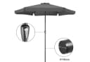Kingsleeve Sonnenschirm 330 cm mit UV-Schutz 50+ und Kurbel Bild 3