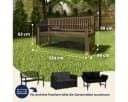 Kingsleeve Gartenmöbel-Schutzhülle 134x66x63/89 cm Wasserdicht Winterfest Bild 1