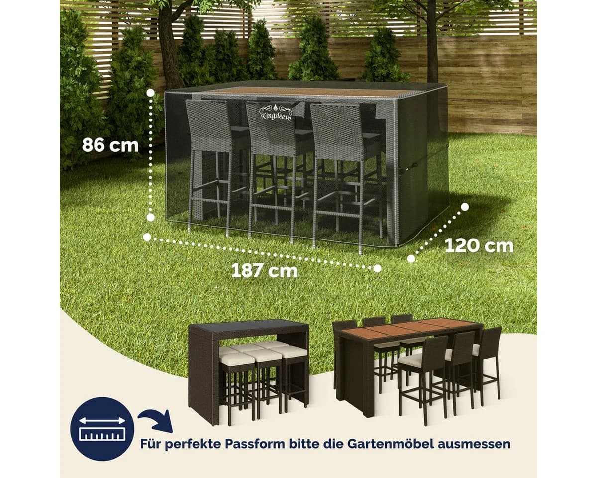 Kingsleeve Gartenmöbel-Schutzhülle Wasserdicht UV-beständig