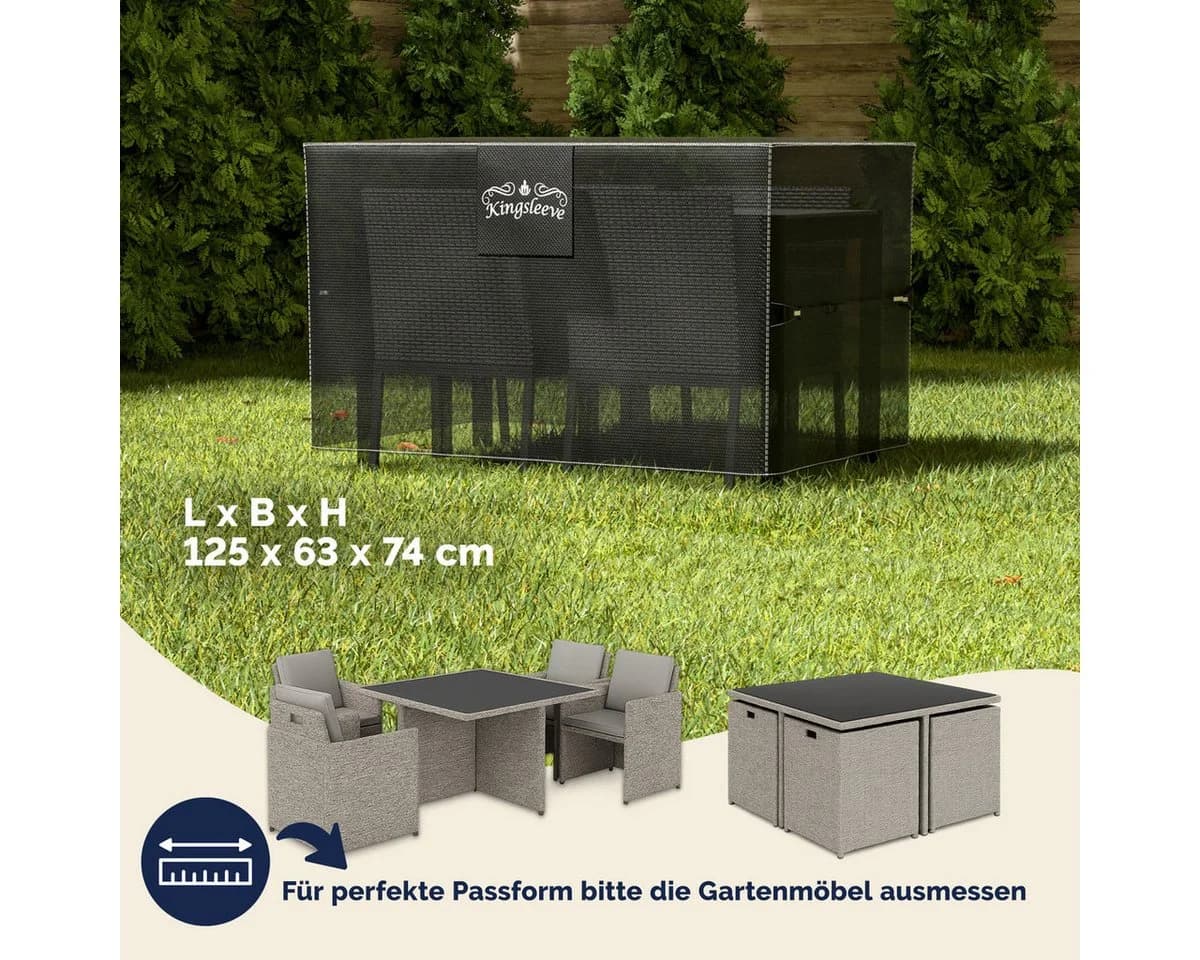 Kingsleeve Gartenmöbel-Schutzhülle Wasserdicht Winterfest