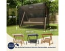 Kingsleeve Gartenmöbel-Schutzhülle Wasserdicht Schwarz Bild 1