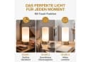 monzana Nachttischlampe 2er Set LED Touch Dimmbar Satin Nickel Bild 3