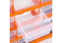 monzana Aufbewahrungsbox 18 Schubladen Orange/Grau Polypropylen Bild 5