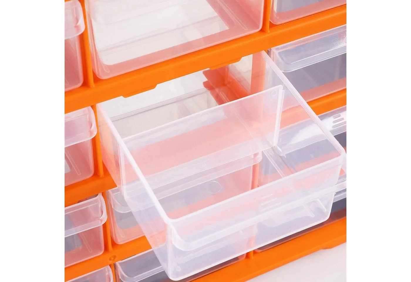 monzana Aufbewahrungsbox 18 Schubladen Orange/Grau Polypropylen - Bild 5