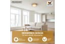 monzana Stoffdeckenlampe Taupe 30 cm E27 Modern Bild 1