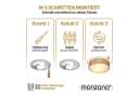 monzana Stoffdeckenlampe Taupe 30 cm E27 Modern Bild 3