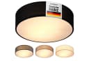 monzana Stoffdeckenleuchte Schwarz 38 cm 2-flammig Modern Bild 2